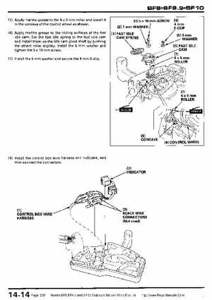 Honda BF8, BF9.9 and BF10 Outboard Motors Shop Manual., Page 239