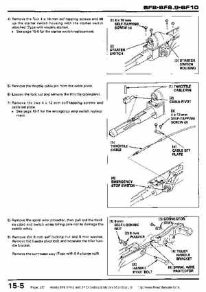 Honda BF8, BF9.9 and BF10 Outboard Motors Shop Manual., Page 247