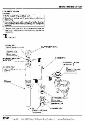 Honda BF8, BF9.9 and BF10 Outboard Motors Shop Manual., Page 353