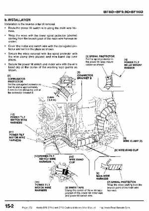Honda BF8, BF9.9 and BF10 Outboard Motors Shop Manual., Page 372
