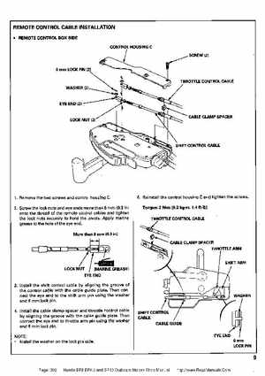 Honda BF8, BF9.9 and BF10 Outboard Motors Shop Manual., Page 392
