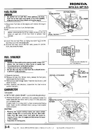 Honda BF9.9A-BF15A Outboard Motors Shop Manual., Page 33