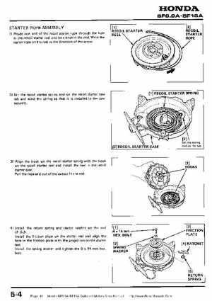 Honda BF9.9A-BF15A Outboard Motors Shop Manual., Page 41