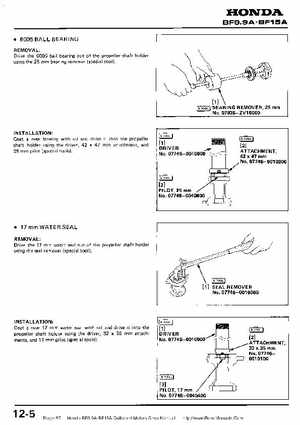 Honda BF9.9A-BF15A Outboard Motors Shop Manual., Page 97