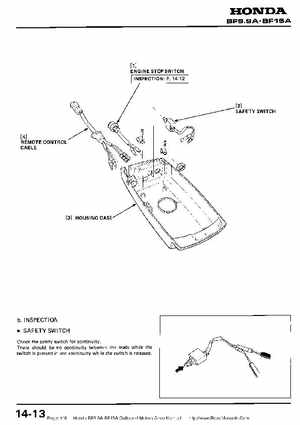 Honda BF9.9A-BF15A Outboard Motors Shop Manual., Page 118