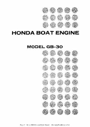 Honda GB30 Outboard Motor Manual., Page 2