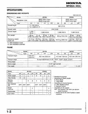 Honda Outboards BF40A/BF50A Service Manual, Page 3