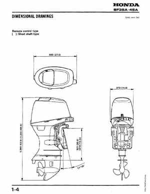 Honda Outboards BF40A/BF50A Service Manual, Page 5