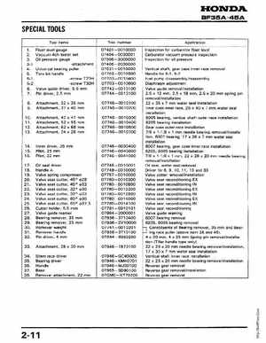 Honda Outboards BF40A/BF50A Service Manual, Page 20