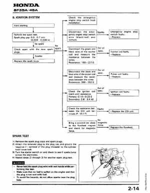 Honda Outboards BF40A/BF50A Service Manual, Page 23