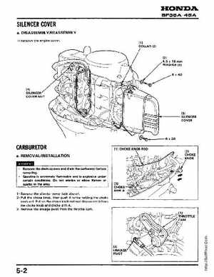 Honda Outboards BF40A/BF50A Service Manual, Page 71
