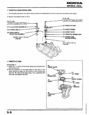 Honda Outboards BF40A/BF50A Service Manual, Page 75