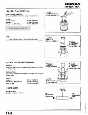 Honda Outboards BF40A/BF50A Service Manual, Page 138