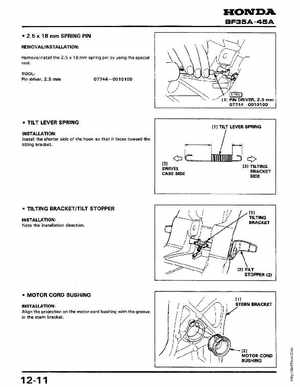 Honda Outboards BF40A/BF50A Service Manual, Page 166