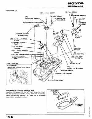 Honda Outboards BF40A/BF50A Service Manual, Page 176