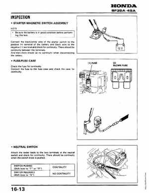 Honda Outboards BF40A/BF50A Service Manual, Page 201