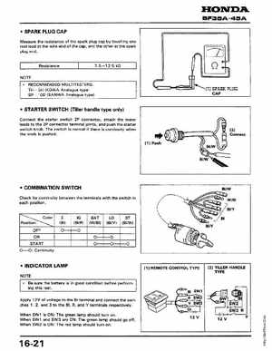 Honda Outboards BF40A/BF50A Service Manual, Page 209