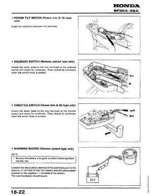 Honda Outboards BF40A/BF50A Service Manual, Page 210