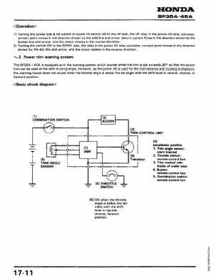 Honda Outboards BF40A/BF50A Service Manual, Page 222