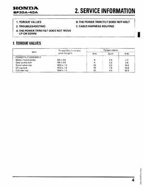 Honda Outboards BF40A/BF50A Service Manual, Page 238