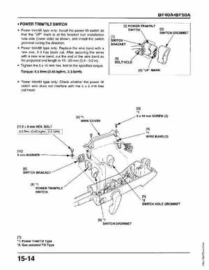 Honda Outboards BF40A/BF50A Service Manual, Page 371