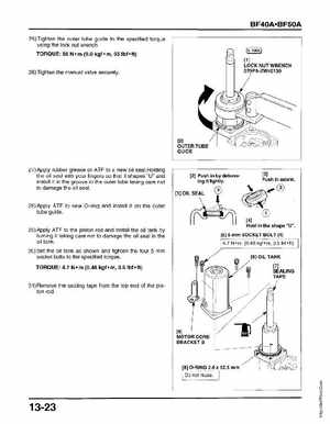 Honda Outboards BF40A/BF50A Service Manual, Page 422