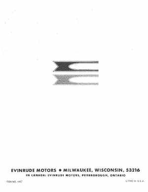 1968 Evinrude Starflite 100 HP outboards Service Manual, Page 94
