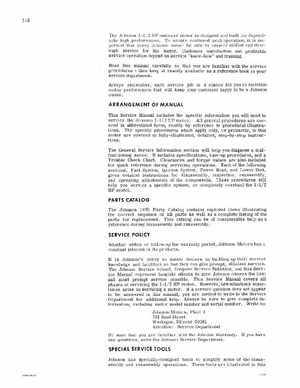 1970 Johnson 1.5 HP Outboard Motor Service Manual, Page 6
