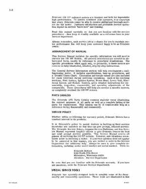 1971 Evinrude StarFlite 100 HP Outboards Service Manual, PN 4753, Page 6