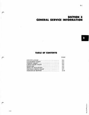 1971 Johnson 125HP outboards Service Manual, Page 8