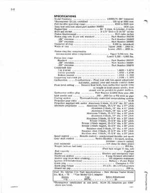 1971 Johnson 125HP outboards Service Manual, Page 9