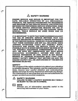 1971 Johnson 60HP outboards Service Manual, Page 91