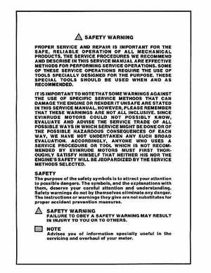 1976 Evinrude 200 HP Outboards Service Manual, PN 5199, Page 2