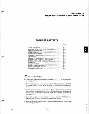 1978 Johnson 175, 200, 235 HP Outboard Service Manual, Page 9