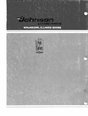 1978 Johnson 4HP outboards Service Manual, Page 89