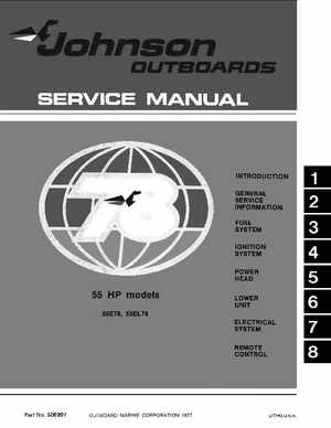 1978 Johnson 55 HP Outboards Service Manual, Page 1