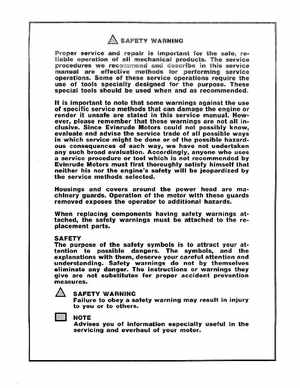 1979 Evinrude 4 HP Outboards Service Manual, PN 5424, Page 2