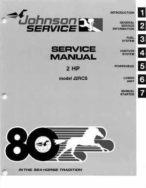1980 Johnson 2HP Service Manual, Page 1