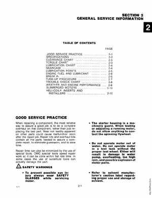 1981 Johnson/Evinrude 4HP Outboards Service Manual, Page 9