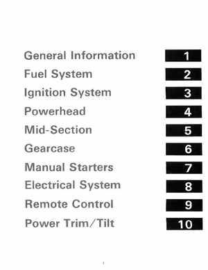 1985 OMC 65, 100 and 155 HP Models Commercial Service Manual, PN 507450-D, Page 3