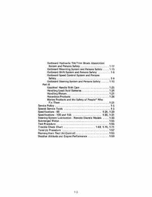 1985 OMC 65, 100 and 155 HP Models Commercial Service Manual, PN 507450-D, Page 6