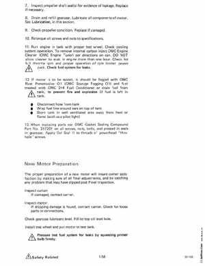 1985 OMC 65, 100 and 155 HP Models Commercial Service Manual, PN 507450-D, Page 62