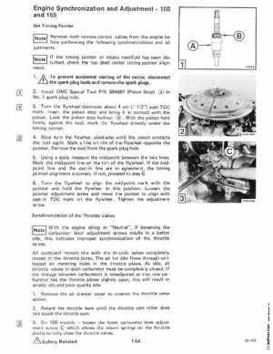 1985 OMC 65, 100 and 155 HP Models Commercial Service Manual, PN 507450-D, Page 68