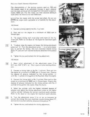 1985 OMC 65, 100 and 155 HP Models Commercial Service Manual, PN 507450-D, Page 71