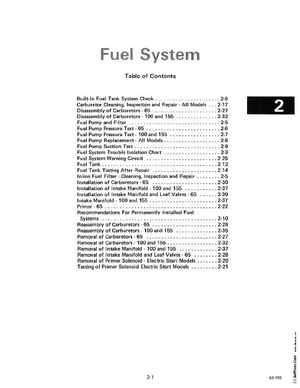 1985 OMC 65, 100 and 155 HP Models Commercial Service Manual, PN 507450-D, Page 94