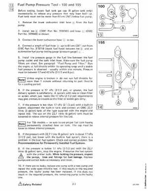 1985 OMC 65, 100 and 155 HP Models Commercial Service Manual, PN 507450-D, Page 100