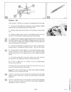 1985 OMC 65, 100 and 155 HP Models Commercial Service Manual, PN 507450-D, Page 115