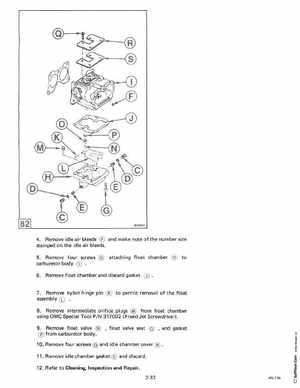1985 OMC 65, 100 and 155 HP Models Commercial Service Manual, PN 507450-D, Page 126