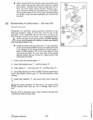 1985 OMC 65, 100 and 155 HP Models Commercial Service Manual, PN 507450-D, Page 128