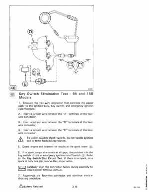 1985 OMC 65, 100 and 155 HP Models Commercial Service Manual, PN 507450-D, Page 147